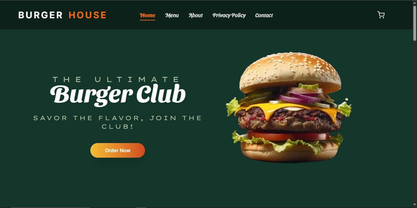 Burger House | Full-Stack Gourmet Platform